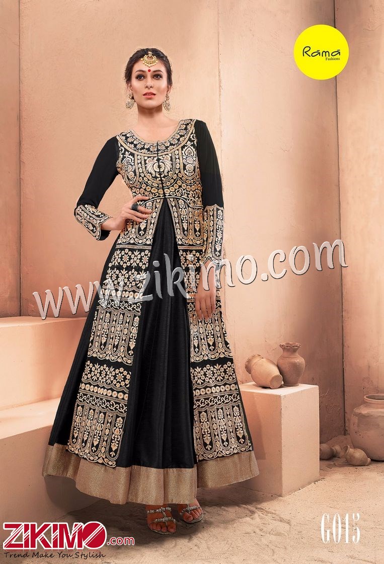 gown with net jacket