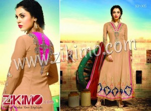 Rama KP005 Net Tar Zari Work Wedding/Party Wear  A Line Long Suit With Net Dupatta