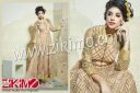 Rutbaa 1008 Wedding/Party Wear Beige Net Ribbon And Hand Work Anarkali Suit