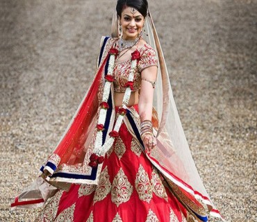 Designer Red Heavy Bridal Lehenga with Gold Embroidery at Zikimo 1 Designer Red Heavy Bridal Lehenga with Gold Embroidery at Zikimo