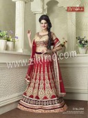 Ambaji Heavy Net Indian Bridal lehenga With  Gota Work Choli and Net Duaptta at Zikimo