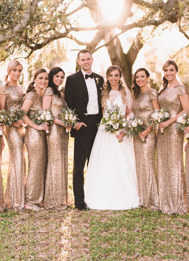 Beautiful Gold Sequined Bridesmaid Wedding Gown at Zikimo 1 Beautiful Gold Sequined Bridesmaid Wedding Gown at Zikimo
