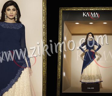 Karma 4503 Designer Party Wear Shilpa Shetty Blue Georgette Cut Work Embroidered lehenga Choli at Zikimo 1 Karma 4503 Designer Party Wear Shilpa Shetty Blue Georgette Cut Work Embroidered lehenga Choli at Zikimo