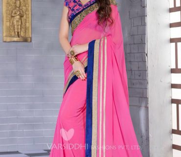 Mintorsi KalaSutra Deep Pink and Navy Blue 2103 Wedding Wear Georgette Saree at Zikimo 1 Mintorsi KalaSutra Deep Pink and Navy Blue 2103 Wedding Wear Georgette Saree at Zikimo