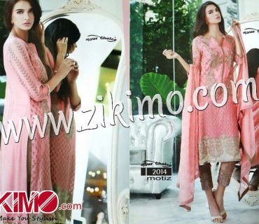 Zikimo Motiz2014 Pink and Brown Georgette Semi-stitched Party Wear Salwar Suit 1 Zikimo Motiz2014 Pink and Brown Georgette Semi-stitched Party Wear Salwar Suit