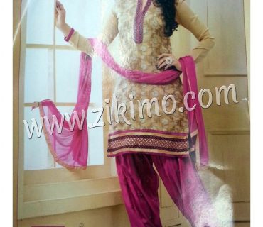 Zikimo 2001Beige and Pink Daily Wear Un-stitched Daily Wear Patiyala Suit 1 Zikimo 2001Beige and Pink Daily Wear Un-stitched Daily Wear Patiyala Suit