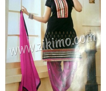 Zikimo 2006Black and Pink Daily Wear Un-stitched Daily Wear Patiyala Suit 1 Zikimo 2006Black and Pink Daily Wear Un-stitched Daily Wear Patiyala Suit