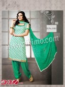 Zikimo Saiyara 1016 Ivory and Green Chudidar Daily Wear Suit