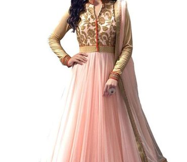 Designer Georgette Angel Pink Anarkali Suit at Zikimo 1 Designer Georgette Angel Pink Anarkali Suit at Zikimo