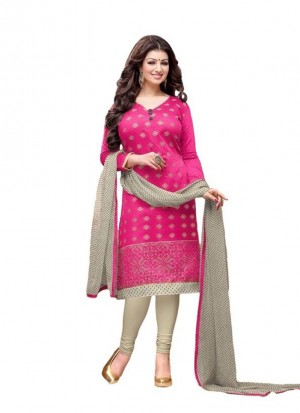 Ayesha Takia Pink Cotton Daily/Party Wear Suit at Zikimo