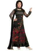 Heenayat Black Party Wear Straight Suit at Zikimo