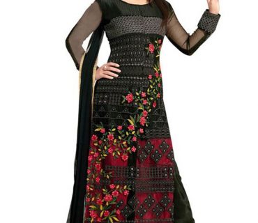 Heenayat Black Party Wear Straight Suit at Zikimo 1 Heenayat Black Party Wear Straight Suit at Zikimo