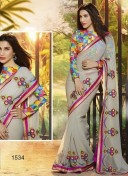 Sophie Grey 1534 Georgette Wedding Party Wear Saree at Zikimo