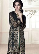 Best Ever Bistre Brown 5003 Party Wear Pakistani Style Foux Georgette Pants/Plazo Suit At Zikimo