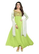 Karishma Kapoor Parrot Designer Georgette Anarkali Suit at Zikimo