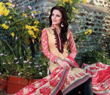 Beige and DullPink002 Printed Cotton Daily Wear Suit at Zikimo 1 Beige and DullPink002 Printed Cotton Daily Wear Suit at Zikimo
