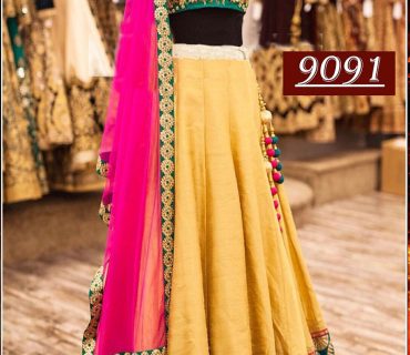 Yellow An Green Mehandi Sangeet Banglori Silk Lehenga Choli at Zikimo 1 Yellow An Green Mehandi Sangeet Banglori Silk Lehenga Choli at Zikimo