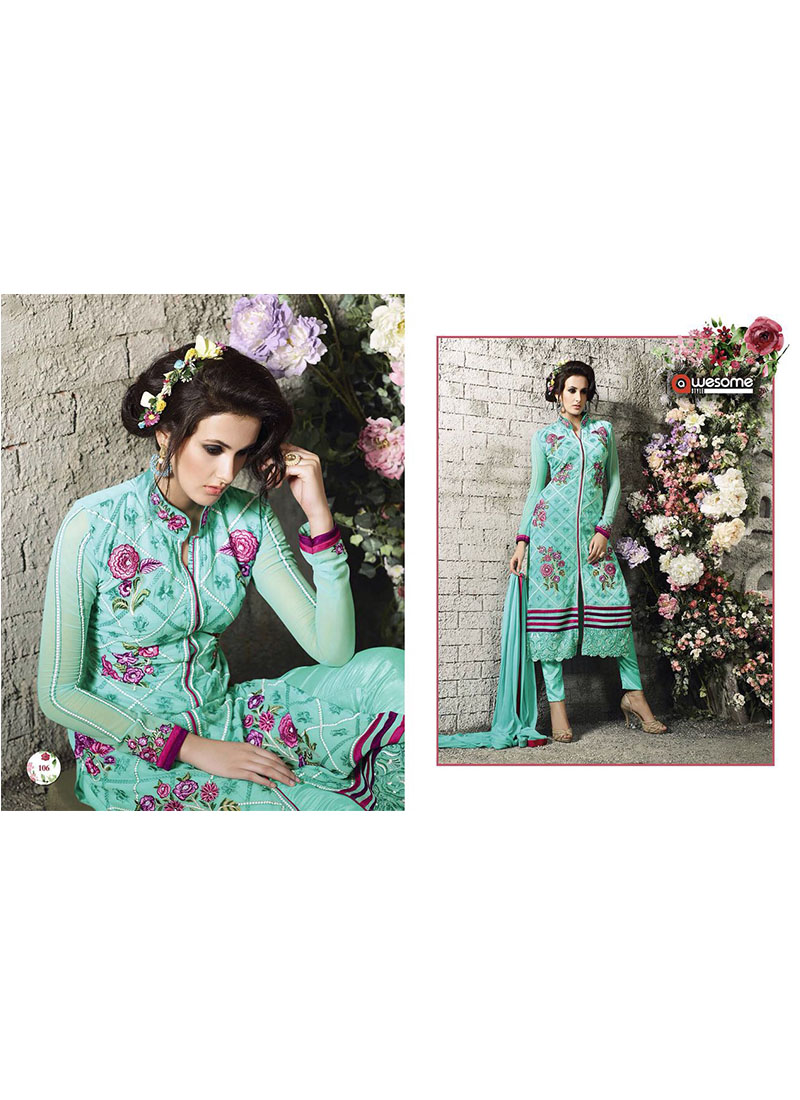 Buy Red & Blue Kurta Suit Sets for Women by AVAASA SET Online | Ajio.com