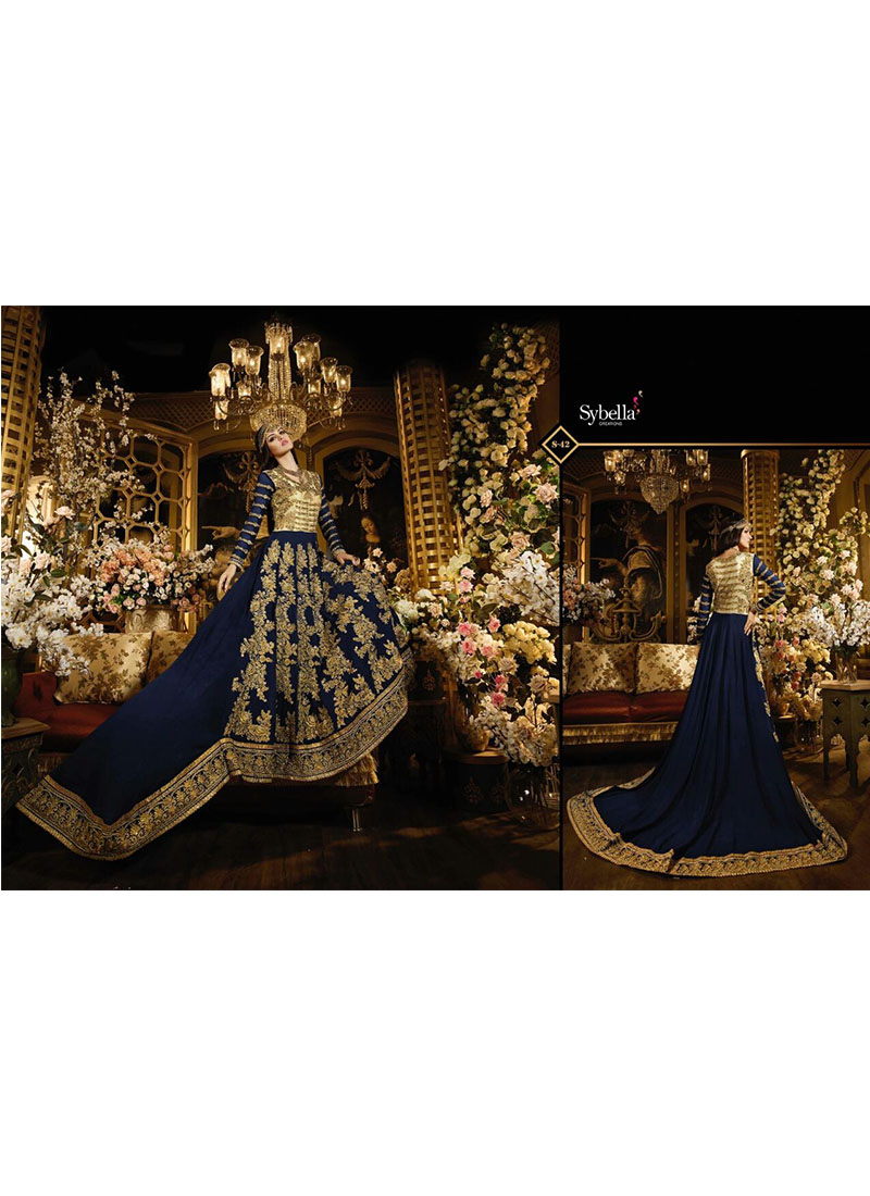 Royal Blue 42 net & Georgette Indian Wedding Party Wear Salwar Kameez At Zikimo 1 Royal Blue 42 net & Georgette Indian Wedding Party Wear Salwar Kameez At Zikimo
