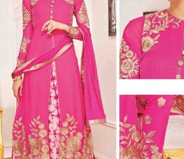 Pink807 Georgette Silk Print Indian Wedding Wear Embroidred Lehenga Choli At Zikimo 1 Pink807 Georgette Silk Print Indian Wedding Wear Embroidred Lehenga Choli At Zikimo