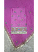 PurplePink Pure Dupium All Over Punjabi Salwar Suit With Chiffon Duppta at Zikimo
