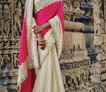 Pink Offwhite1629 PaeperSilk Net Embroidererd Indian Wedding Saree at Zikimo 1 Pink Offwhite1629 PaeperSilk Net Embroidererd Indian Wedding Saree at Zikimo