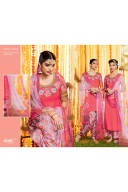Heer6604 LightPink Cotton Satin  Party Wear Printed Punjabi Salwar Kameez at Zikimo