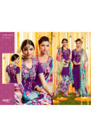 Heer6608 Blue Cotton Satin  Party Wear Printed Punjabi Salwar Kameez at Zikimo