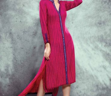 DeepPink622 Western Style Party Wear Rayon Kurti at Zikimo 1 DeepPink622 Western Style Party Wear Rayon Kurti at Zikimo