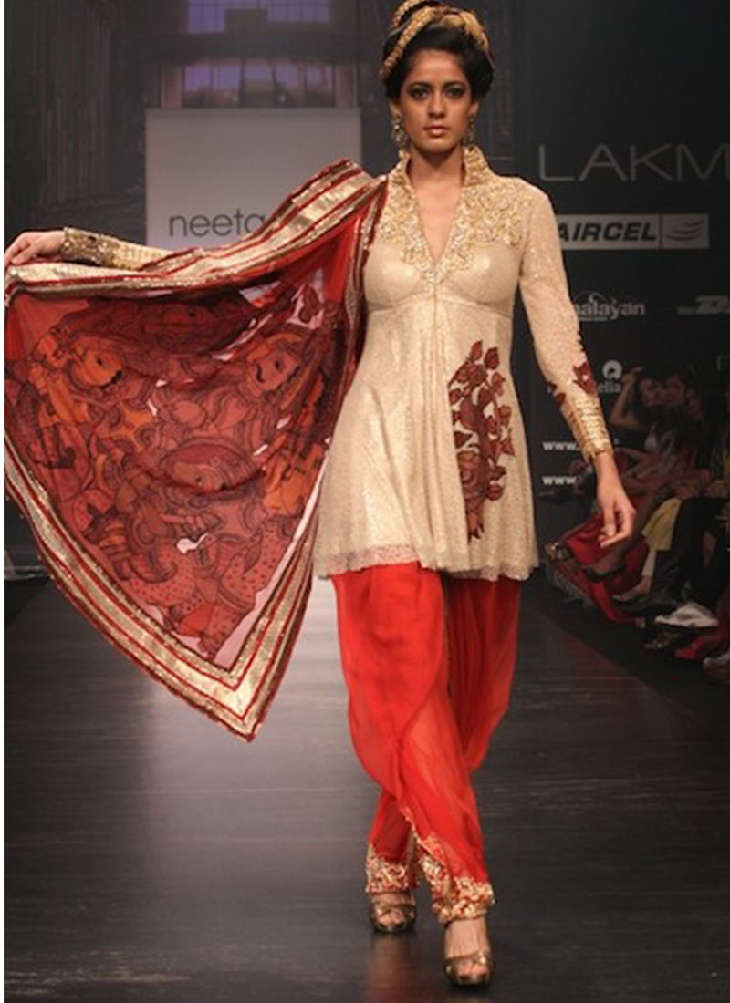 Short anarkali sales suit with salwar