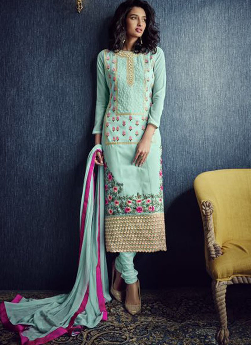 Skyblue3802 Party Wear Designer Suit at Zikimo 1 Skyblue3802 Party Wear Designer Suit at Zikimo