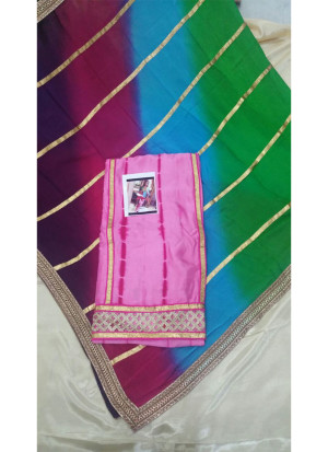 PinkAll Over Dupiun Punjabi Boutique Salwar Kameez With Multicolour Dupatta at Zikimo