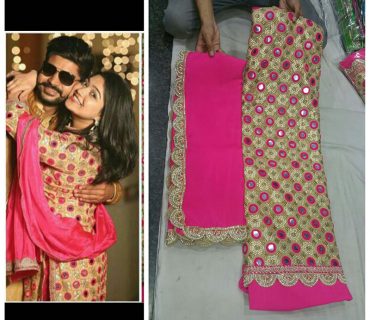 Pink Golden Georgette Siyoni Punjabi Boutique Salwar Kameez at Zikimo 1 Pink Golden Georgette Siyoni Punjabi Boutique Salwar Kameez at Zikimo
