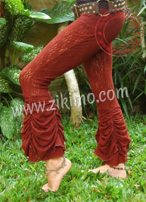 Cotton Satin Brown Above Ankle Length Flaired Style Plazzo Pants at Zikimo