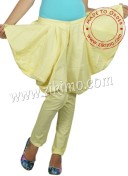 Cotton Satin Lime Color Dhoti Pjami  Salwar at Zikimo