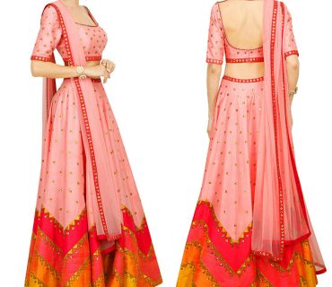 PalePink RawSilk DigitalPrinted Embroidered Navratri Lehenga Choli at Zikimo 1 PalePink RawSilk DigitalPrinted Embroidered Navratri Lehenga Choli at Zikimo