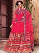 Magenta1159 Indian Party Wear Heavy Lehenga Choli at Zikimo