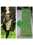 Green Dupiun All Over Embroidered Punjabi Salwar Kameez at Zikimo