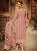 Pink186 Georgette Salwar Festive Wear Kameez at Zikimo