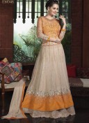 MustardGrey2008 SoftNet FestiveWear Fusion Lehenga Choli at ZIkimo