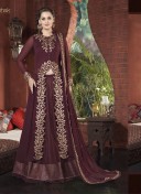 VoiletCOlor2009 Georgette FestiveWear Handwork Lehenga Choli at ZIkimo
