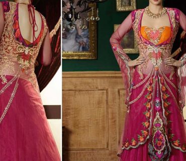 OrangePink9001 Net Jacquard Full Embroidery Wedding Lehenga Choli at Zikimo 1 OrangePink9001 Net Jacquard Full Embroidery Wedding Lehenga Choli at Zikimo