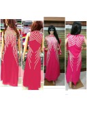 Pink106 Georgette Front & Back Side Full Embroidery Work PartyWear Suit at Zikimo