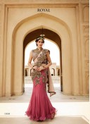 WineColor1330 Resham, Sequins,Stone,Diomond,Cutdana,Kasab Work ShimmerNet Weding LehengaSaree at Zikimo