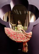 Biege1335 Resham, Sequins,Stone,Diomond,Cutdana,Kasab Work Net Weding Lehenga at Zikimo