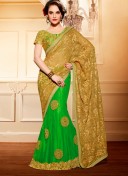 Green204 Net Silk Indian Wedding Lehenga Choli at Zikimo