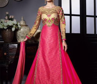 PinkBiege3904 RawSilk Wedding Party Straight Suit at Zikimo