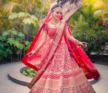 Pink38510 Rawsilk Zardosiwork BridaLehenga Choli With Two Dupatta at Zikimo
