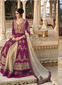 Purple7299B Georgette Indian WeddingParty Lehenga Choli at ZIkimo