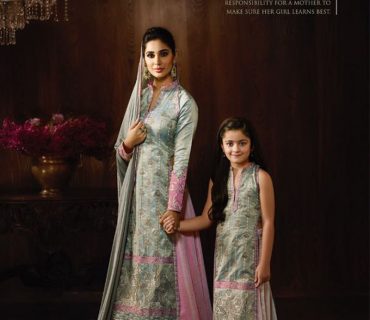GreyPink8062 RawSilk Shimmer Embroidery Anarkali LehengaCholi For Daughter